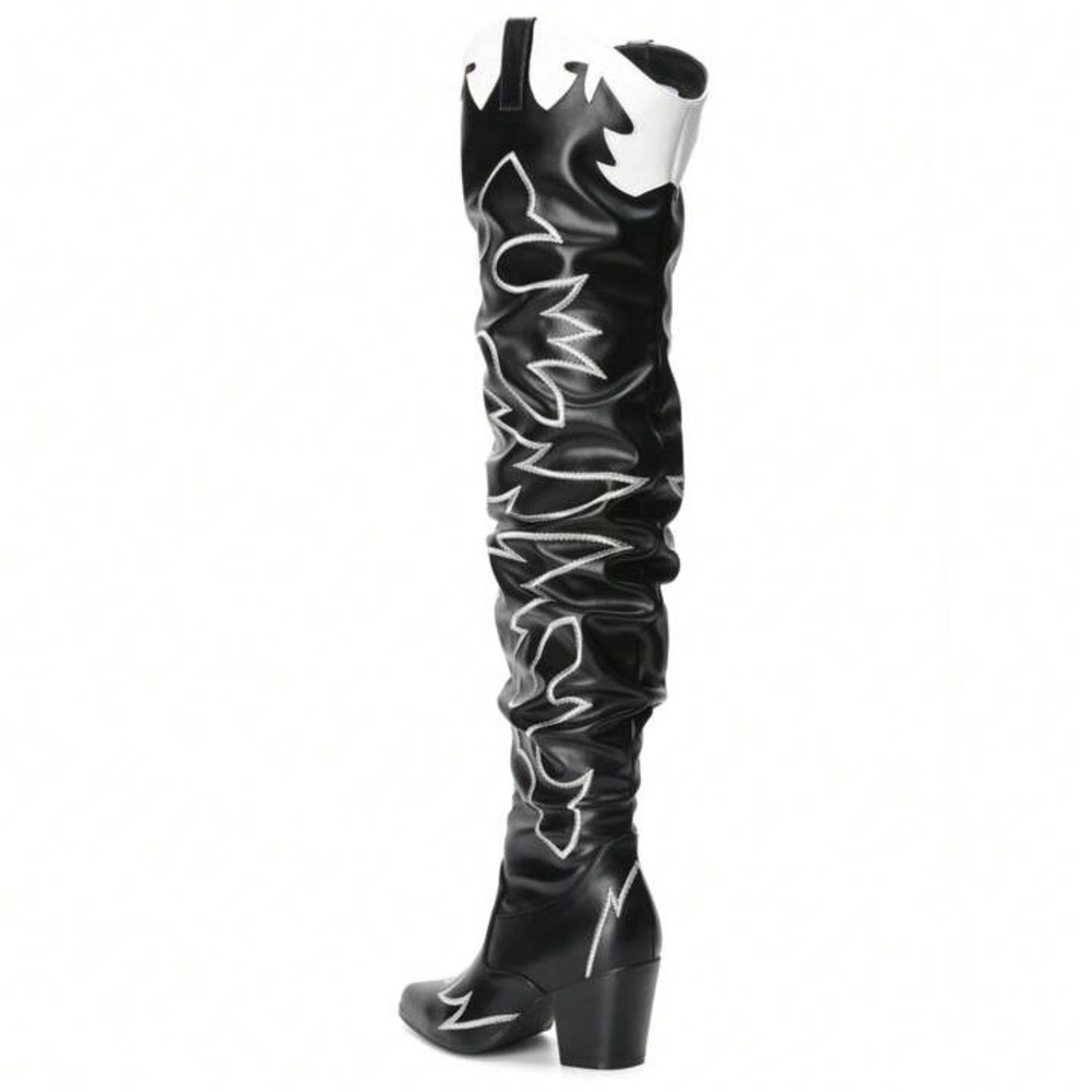 Cow Girl Western Oven The Knee Boots - Picture 6 of 8